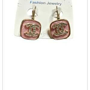 NWT! Pink & Gold Fashion Earrings